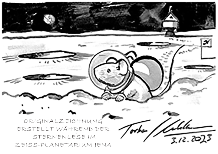 Zeichnung von der Armstrong Maus von Torben Kuhlmann