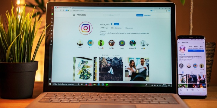 Instagram auf Handy und Laptop  ©pixabay