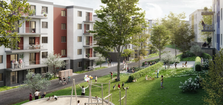 Visualisierung der Erlenhöfe 2023