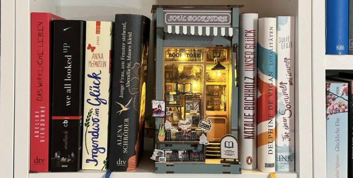 Booknook im Bücherregal